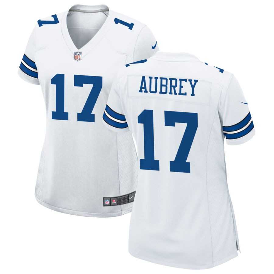 Womens Dallas Cowboys #17 Brandon Aubrey Limited white Vapor Untouchable Jersey Dzhi